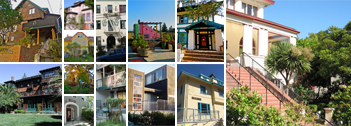 A composite image of tiny thumbnail images of the front of 13 of our co-ops.